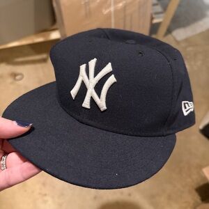 New Era Navy and White New York Yankees Fitted Cap